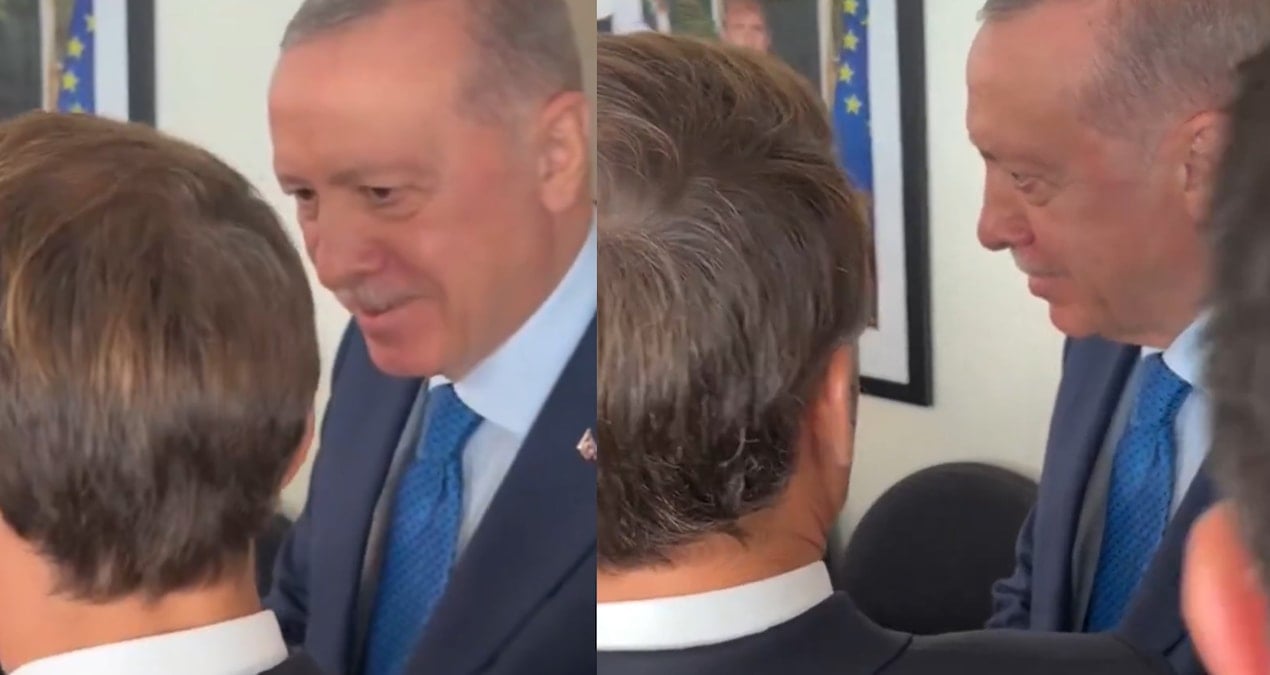 erdogan ile macron arasinda ilginc diyalog iyi oldugu zamanlar da oluyor demek ki AvGKcjXf
